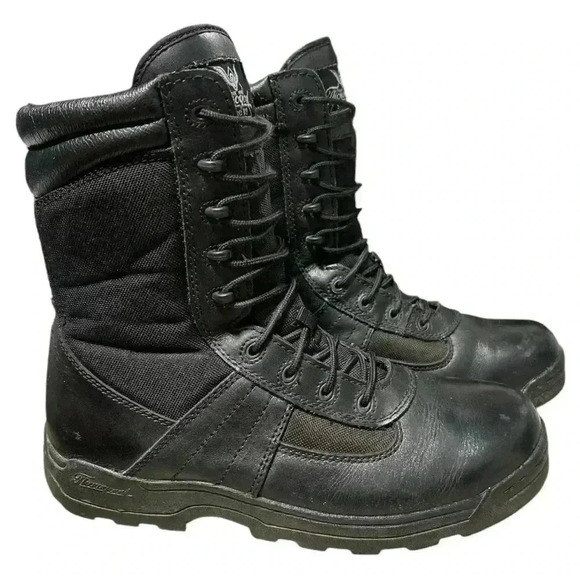 THOROGOOD Other - THOROGOOD Mens Commando Deuce Black Leather Lace Up Tactical Boots. Size 11